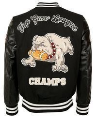 schwarze Bomberjacke von TOP GUN