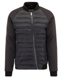 schwarze Bomberjacke von Tuffskull