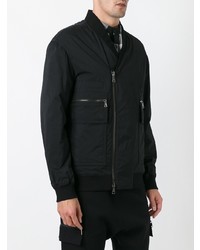 schwarze Bomberjacke von Helmut Lang