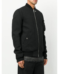 schwarze Bomberjacke von Rick Owens