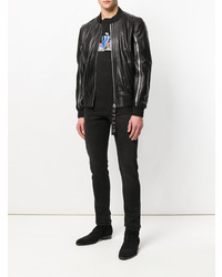 schwarze Bomberjacke von Philipp Plein