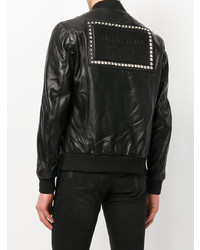 schwarze Bomberjacke von Philipp Plein