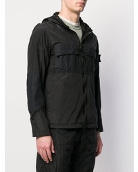 schwarze Bomberjacke von Stone Island