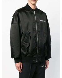 schwarze Bomberjacke von Palm Angels