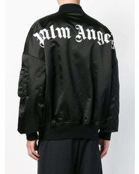 schwarze Bomberjacke von Palm Angels