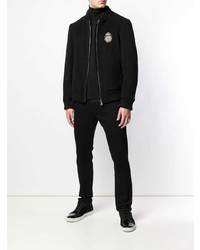 schwarze Bomberjacke von Billionaire