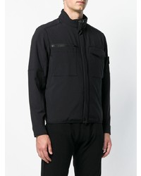 schwarze Bomberjacke von Stone Island