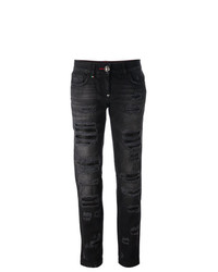 schwarze Boyfriend Jeans von Philipp Plein