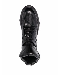 schwarze Brogue Stiefel aus Leder von Dolce & Gabbana