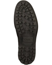 schwarze Brogue Stiefel aus Leder von Clarks