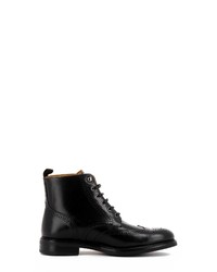schwarze Brogue Stiefel aus Leder von Evita