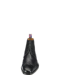 schwarze Brogue Stiefel aus Leder von Melvin&Hamilton