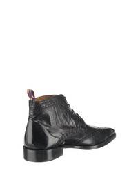 schwarze Brogue Stiefel aus Leder von Melvin&Hamilton