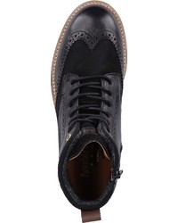 schwarze Brogue Stiefel aus Leder von Pantofola D'oro