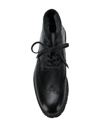 schwarze Brogue Stiefel aus Leder von Lloyd