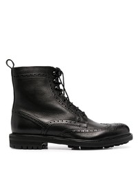 schwarze Brogue Stiefel aus Leder von Tagliatore