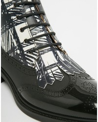 schwarze Brogue Stiefel von Vivienne Westwood