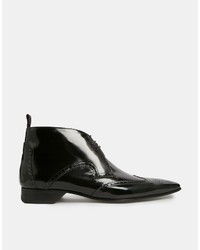 schwarze Brogue Stiefel von Jeffery West