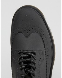 schwarze Brogue Stiefel von Dr. Martens