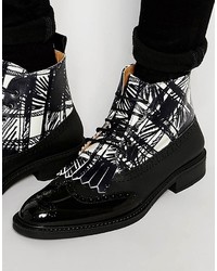 schwarze Brogue Stiefel von Vivienne Westwood