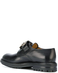 schwarze Brogues von Alexander McQueen