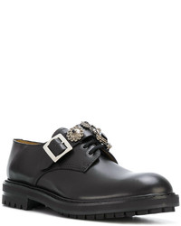 schwarze Brogues von Alexander McQueen