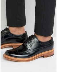 schwarze Brogues von Grenson