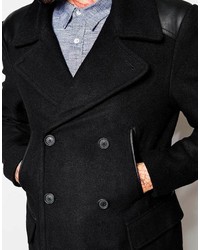 schwarze Cabanjacke von Asos