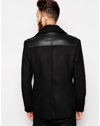 schwarze Cabanjacke von Asos