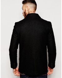 schwarze Cabanjacke von Asos