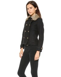 schwarze Cabanjacke