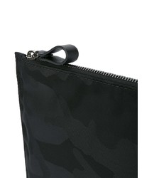 schwarze Camouflage Clutch Handtasche von Valentino