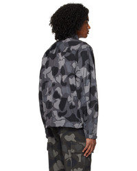 schwarze Camouflage Daunenjacke von Billionaire Boys Club