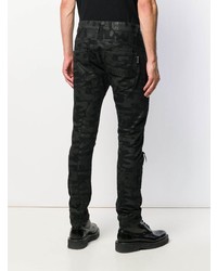 schwarze Camouflage enge Jeans von Philipp Plein