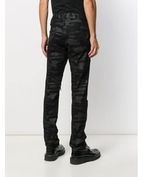 schwarze Camouflage enge Jeans von Philipp Plein