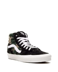 schwarze Camouflage hohe Sneakers von Vans