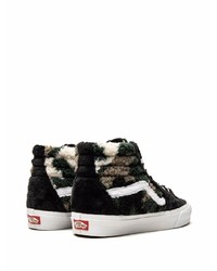 schwarze Camouflage hohe Sneakers von Vans