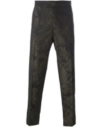 schwarze Camouflage Hose von Roberto Cavalli