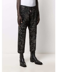 schwarze Camouflage Jeans von DSQUARED2