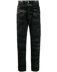 schwarze Camouflage Jeans von Diesel