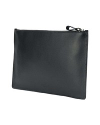 schwarze Camouflage Leder Clutch Handtasche von Valentino