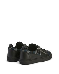 schwarze Camouflage niedrige Sneakers von Giuseppe Zanotti