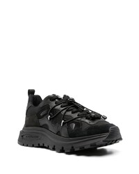 schwarze Camouflage niedrige Sneakers von DSQUARED2