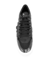 schwarze Camouflage niedrige Sneakers von Philipp Plein