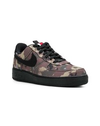 schwarze Camouflage Segeltuch niedrige Sneakers von Nike