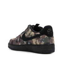 schwarze Camouflage Segeltuch niedrige Sneakers von Nike