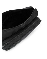 schwarze Camouflage Segeltuch Umhängetasche von Valentino