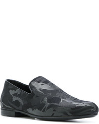 schwarze Camouflage Slipper von Jimmy Choo