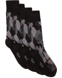 schwarze Camouflage Socken