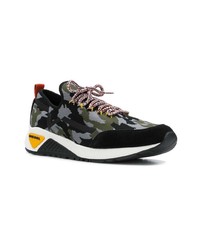 schwarze Camouflage Sportschuhe von Diesel